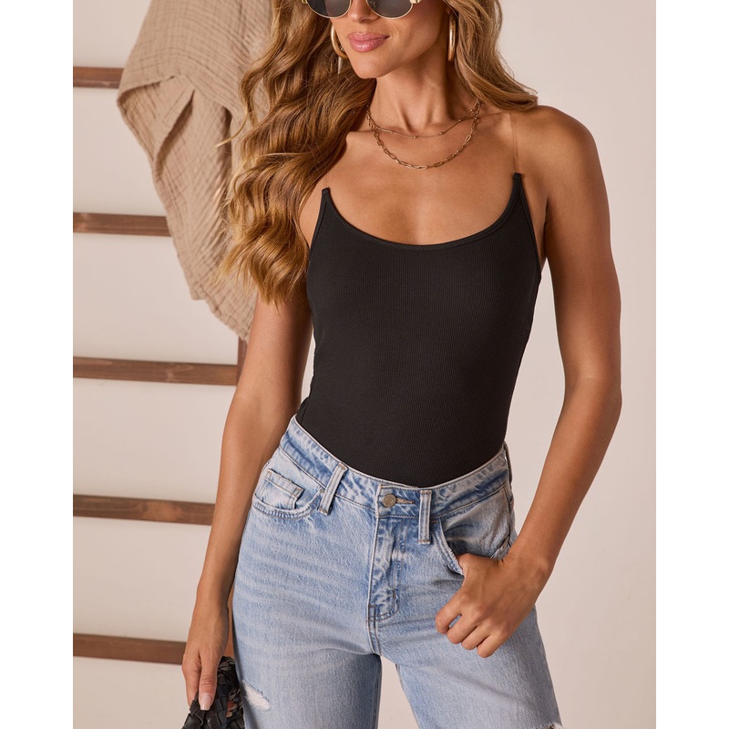 Lesina Clear Straps Tank|Black|XS|S|M|L|XL