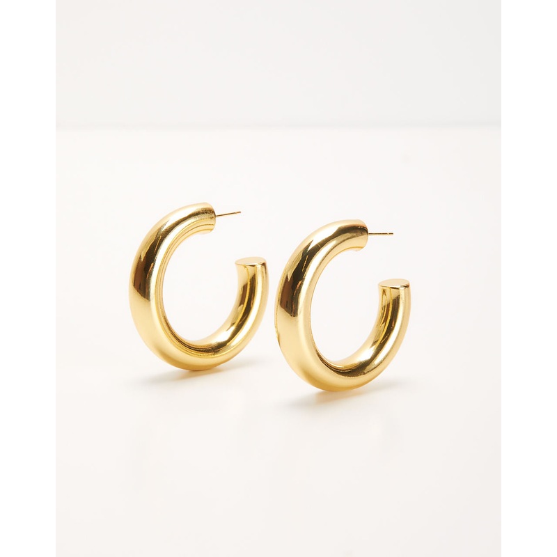 Lipa Chunky Hoop Earrings|Gold|O/S