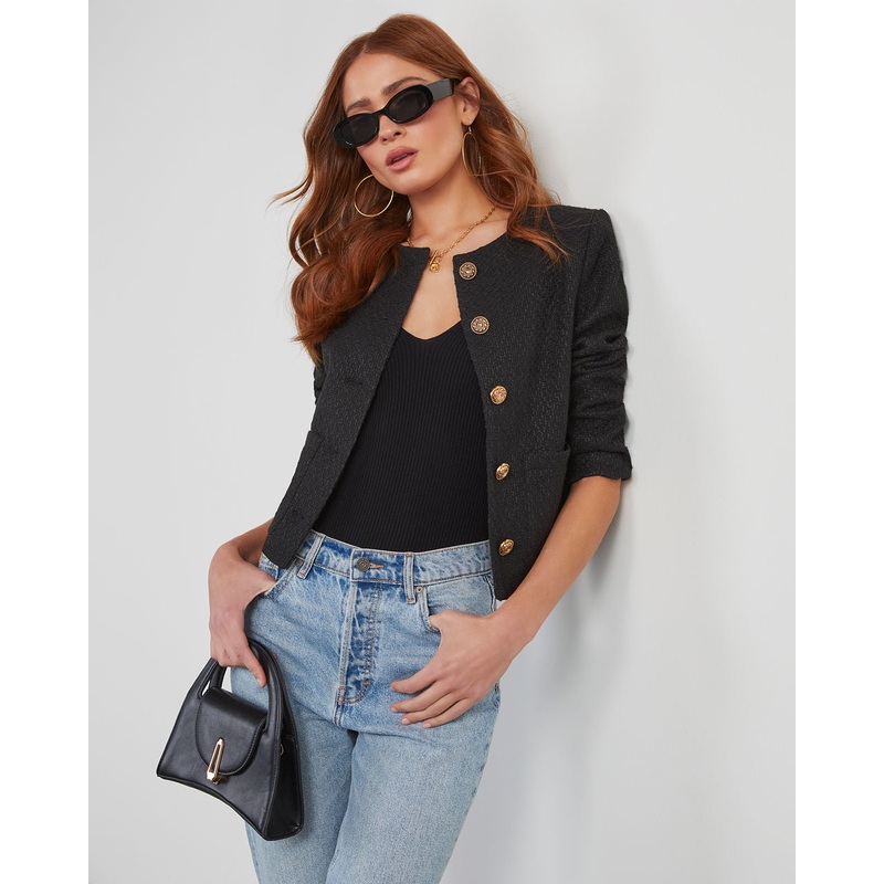 Nolan Boucle Jacket|Black|XS|S|M|L|XL