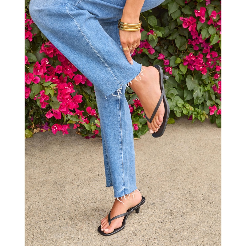 Sunset Tiptoe Kitten Heel Sandals