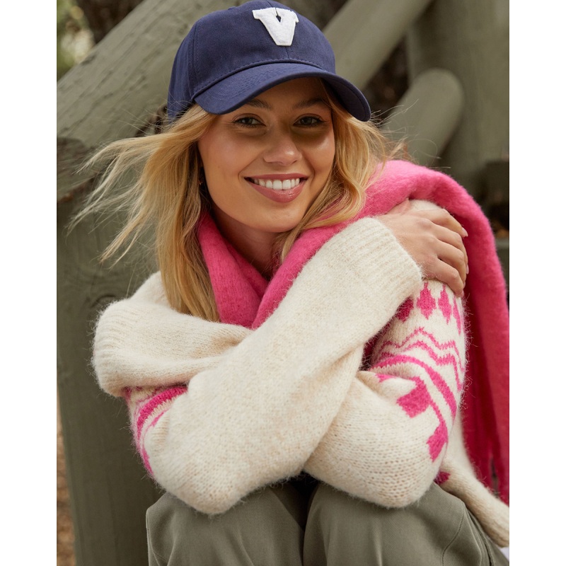 Varsity Baseball Cap|Navy|Grey|O/S