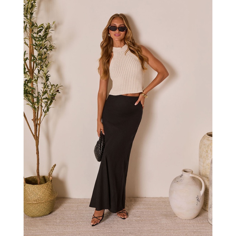 Vilema Maxi Skirt|Black|S|M|L