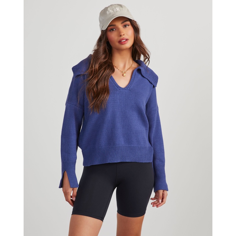 Avaleigh Collared Pullover Sweater