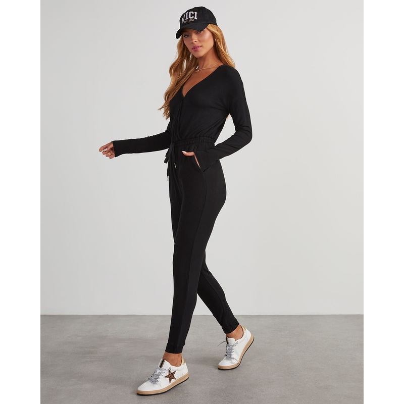 Colette Pocketed Drawstring Jumpsuit