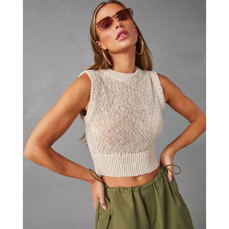 Gianni Sleeveless Sweater Knit Tank