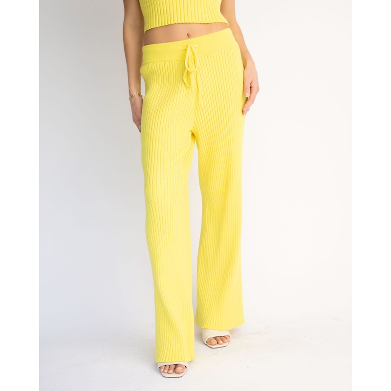 Laid Back Luxe Ribbed Drawstring Pants