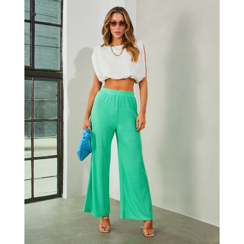 Netta Shimmer High Waist Pants