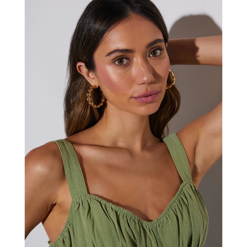 Dilara Bubble Hoop Earrings|Gold|O/S