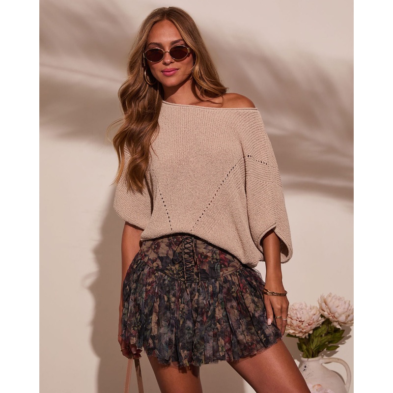 Lettie Short Sleeve Sweater Top