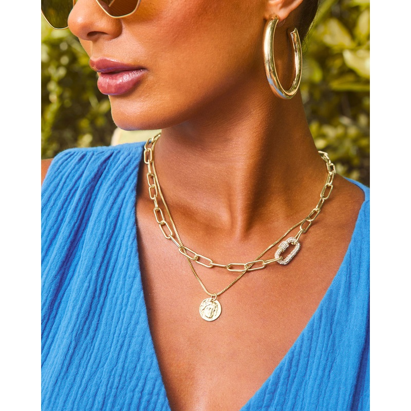 Luisa Layered Necklace|Gold|O/S