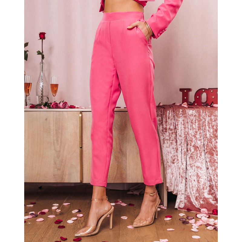 Next In Line Pocketed Trouser|Hot Pink|XS|S|M|L|XL