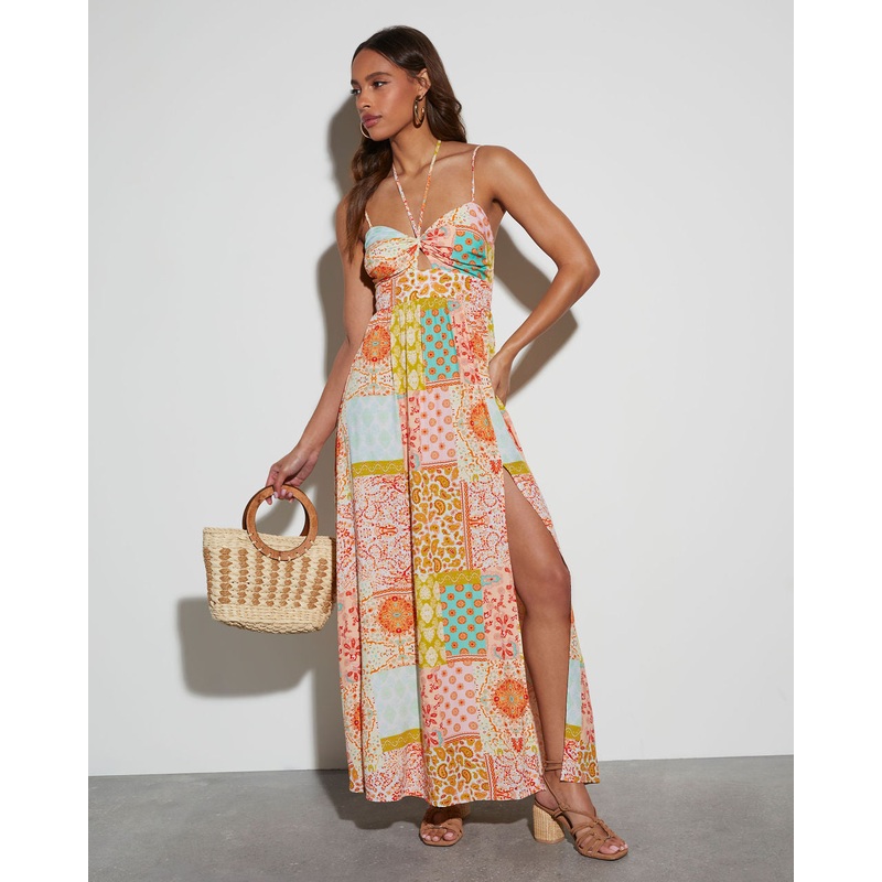 Tropical Tango Sweetheart Maxi Dress