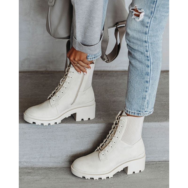 Willa Heeled Lace Up Boot|Cream|5.5|6|6.5|7|7.5|8|8.5|9|10