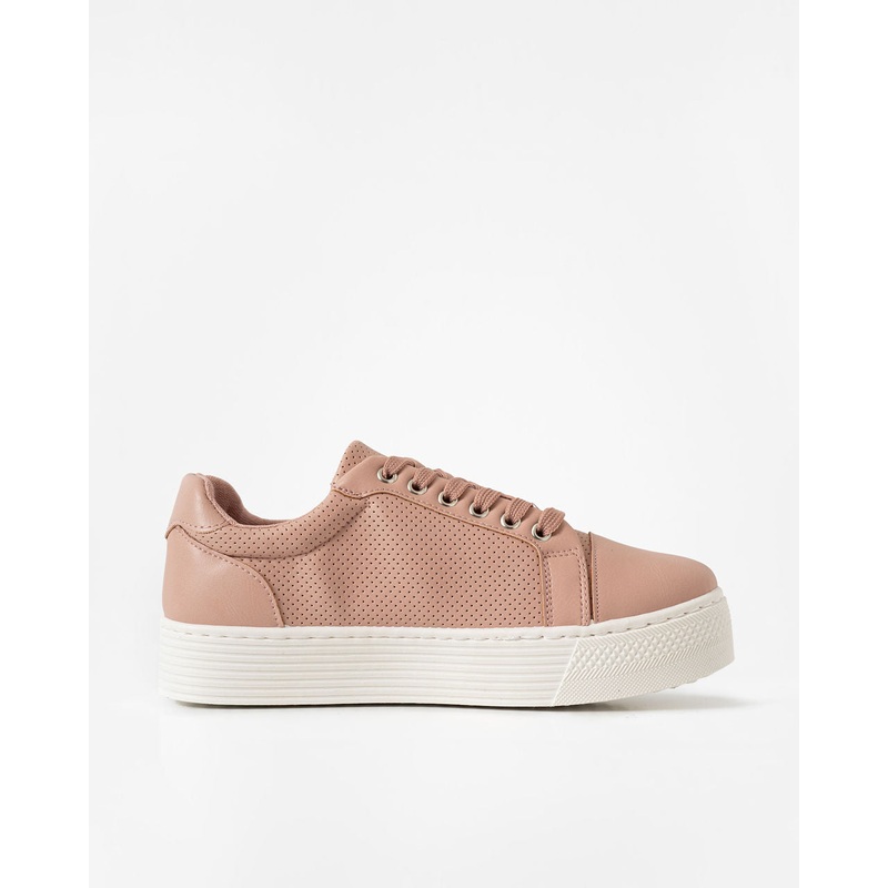 Willis Perforated Platform Sneakers