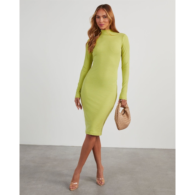 Archer Long Sleeve Knit Midi Dress
