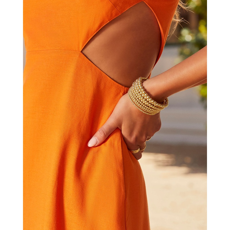 Beaded 18k Gold Plated Bangles