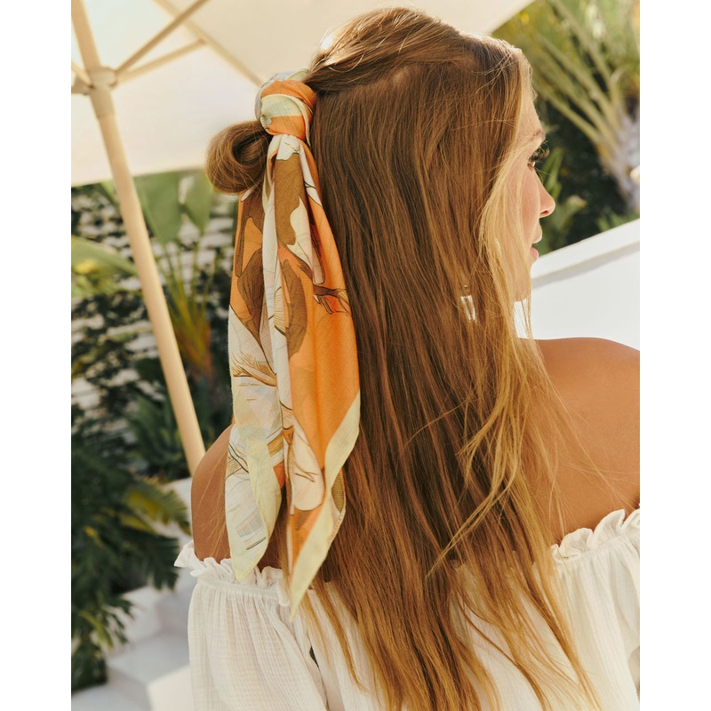 Clarita Satin Printed Headscarf