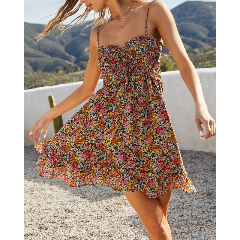 Flower Fields Ditsy Floral Mini Dress
