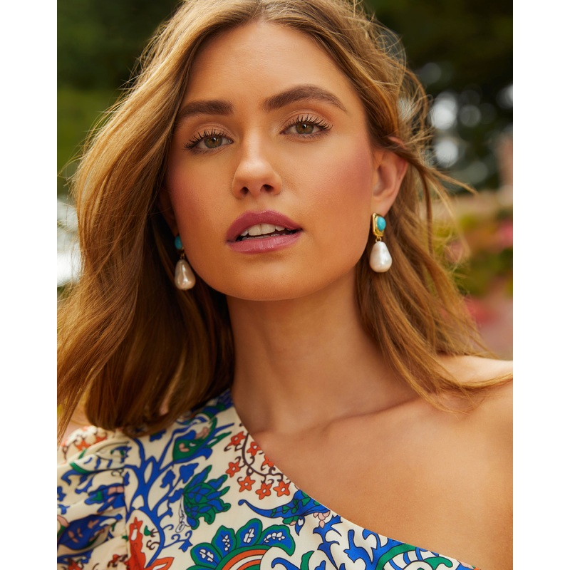 Tidal 18k Gold Plated Drop Earrings