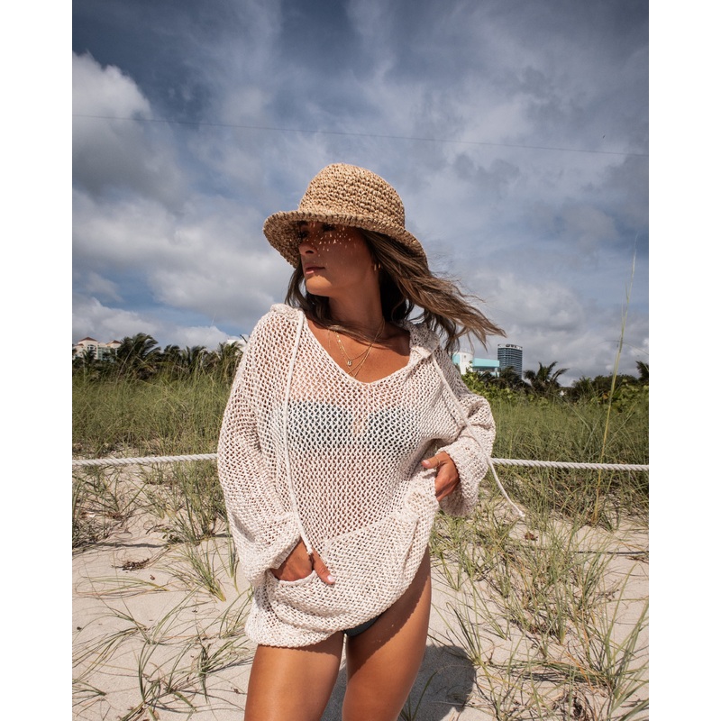 Capitola Knit Hooded Sweater|Oatmeal|XS|S|M|L|XL