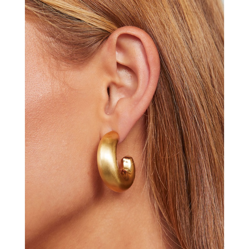 Ridley Chunky Hoop Earrings|Gold|O/S