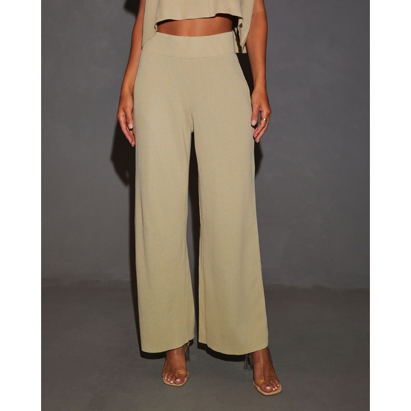 Ainslee Wide Leg Pants|Avocado|Blue/Grey|Natural|S|M|L