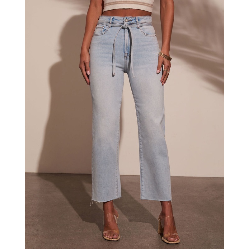 Fitzpatrick Super Stretch High Rise Belted Jeans