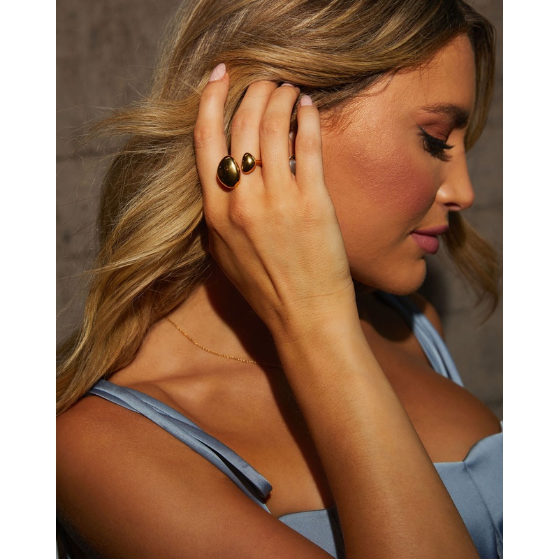 Golden One Chunky Bauble Ring|Gold|O/S