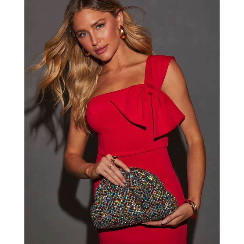 Living In Color Rhinestone Clutch