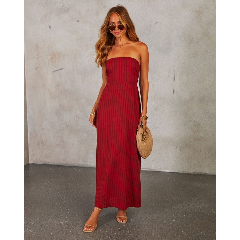 Need You Always Strapless Maxi Dress