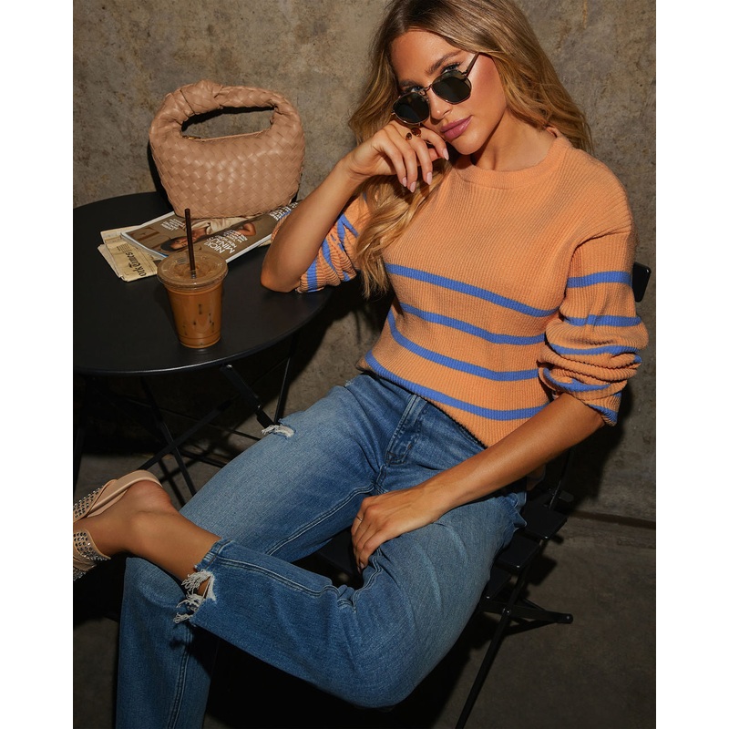 Rylen Striped Pullover Sweater