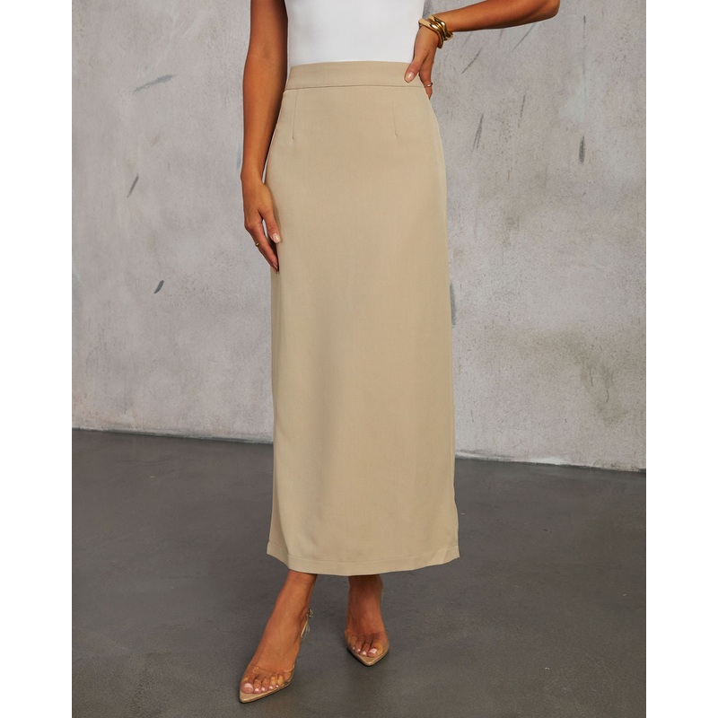 Vivianna Midi Skirt|Khaki|Dark Olive|S|M|L