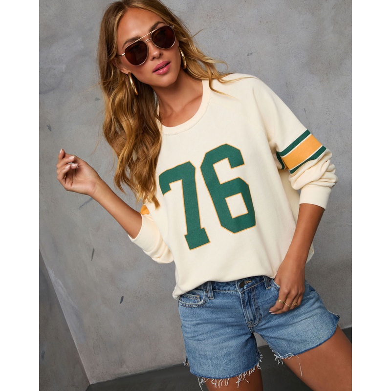 76 Jersey Long Sleeve Graphic Sweatshirt