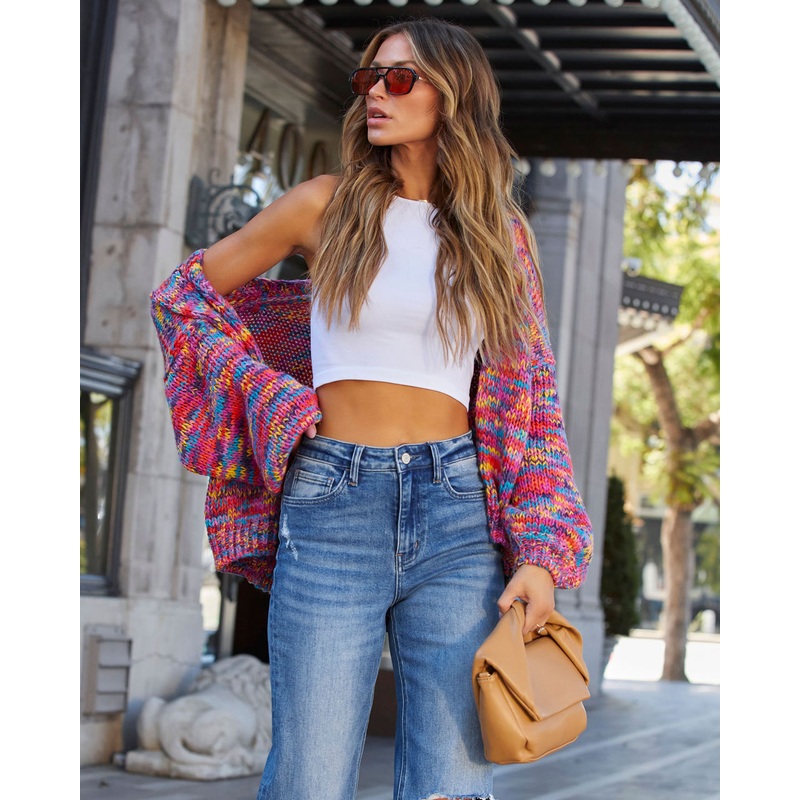 A Different World Multicolor Cardigan