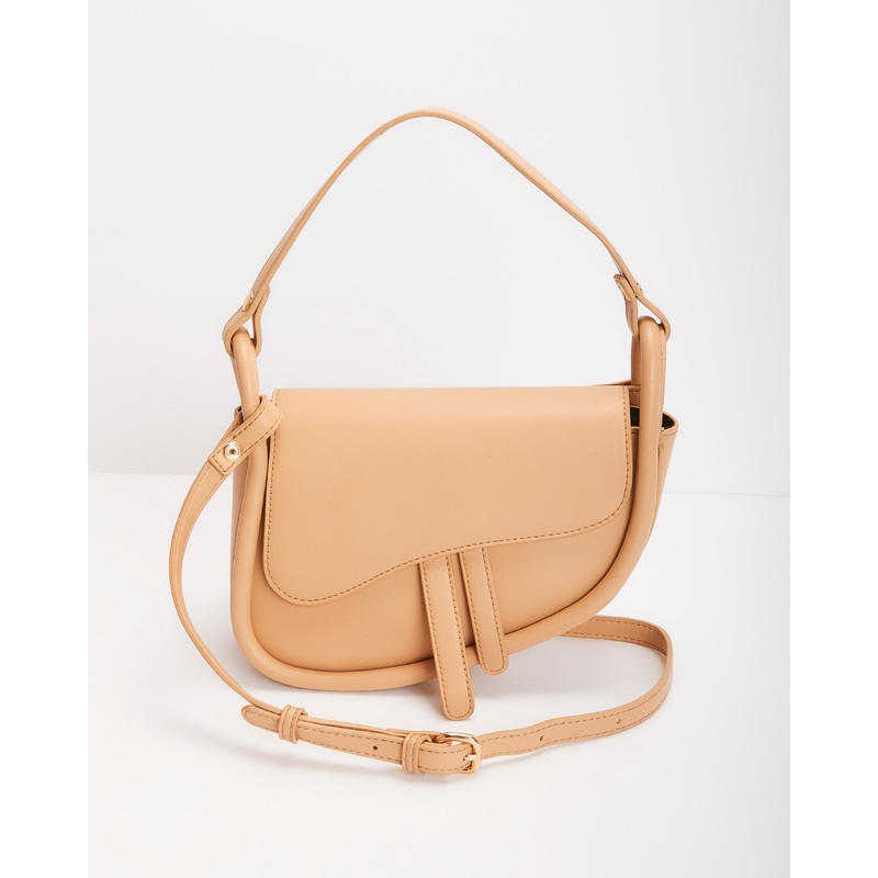 Destiny Saddle Bag|Natural|Oatmilk|O/S