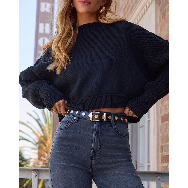 Raylande Studded Belt|Black|O/S