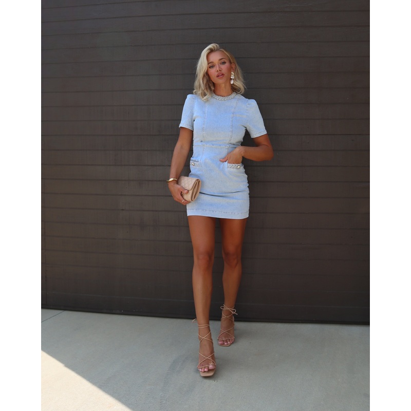 Weekend Stroll Denim Mini Dress