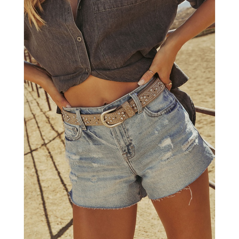 Wild West Studded Leather Belt