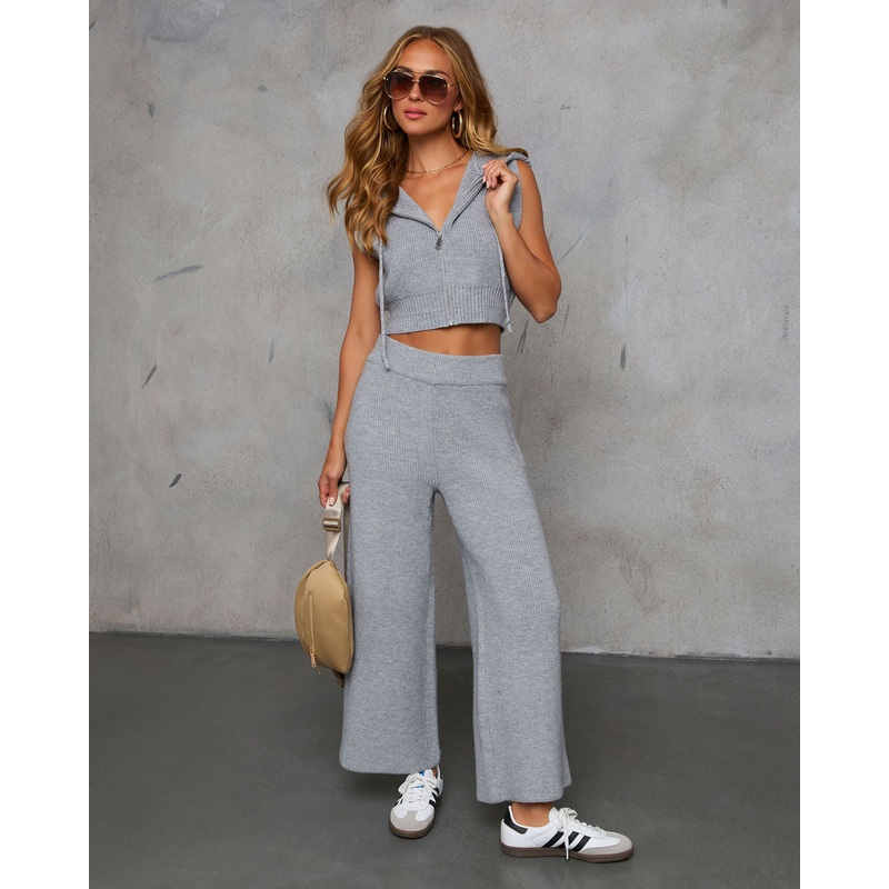 Woodrose High Rise Wide Leg Pant