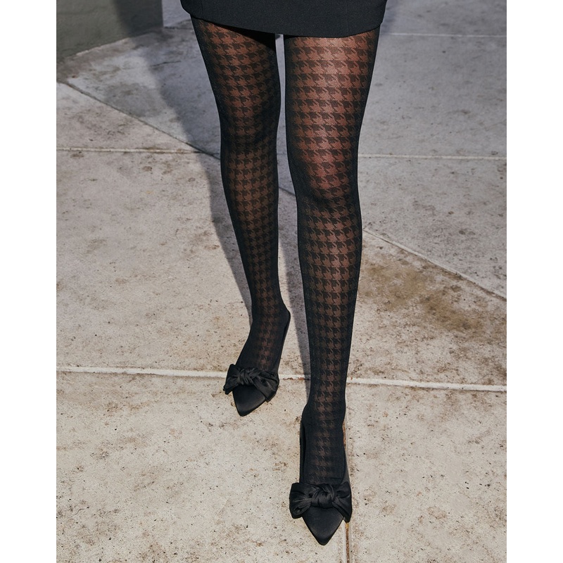 You’re The Moment Houndstooth Tights