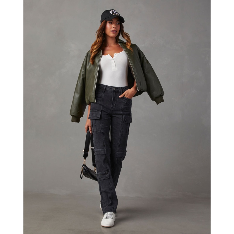 Zhaire Super Stretch High Rise Straight Jeans