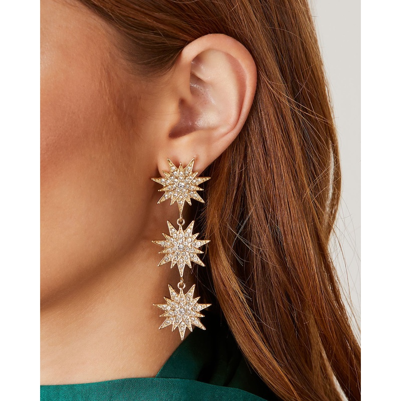 Fireworks Statement Earrings|Gold|O/S