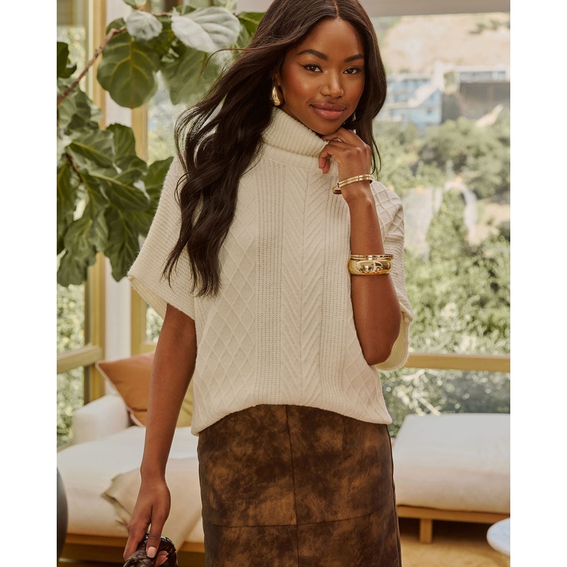 Gennie Turtleneck Sleeveless Sweater