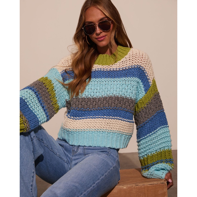 Harvest Feels Cropped Knit Sweater