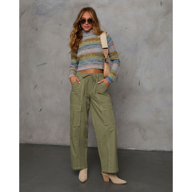 Invite Me In Cropped Turtleneck Sweater