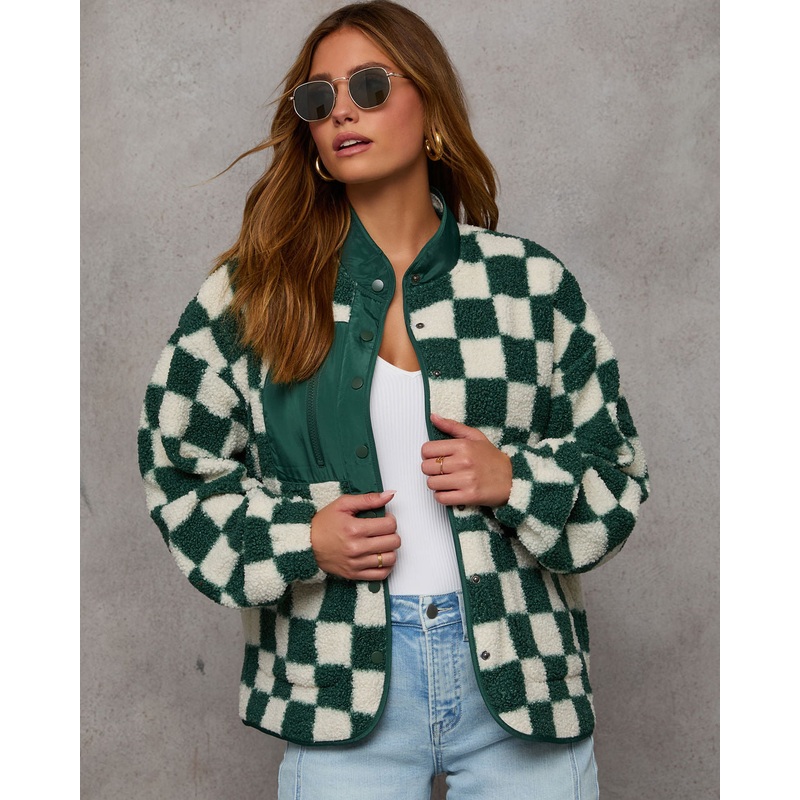 Jamerson Knit Checkered Jacket