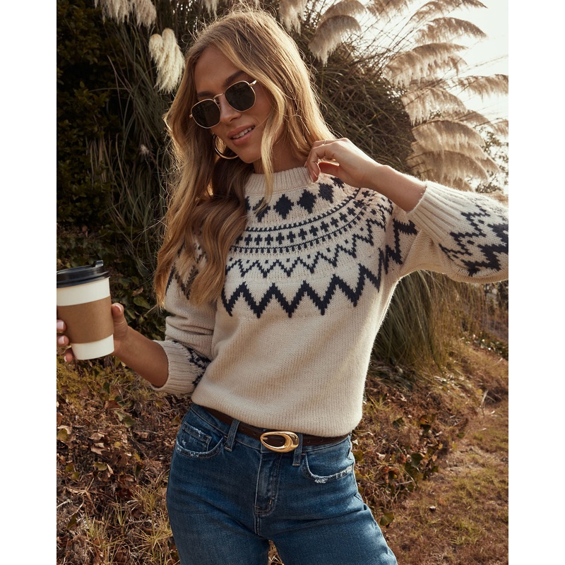 Misty Mornings Abstract Sweater