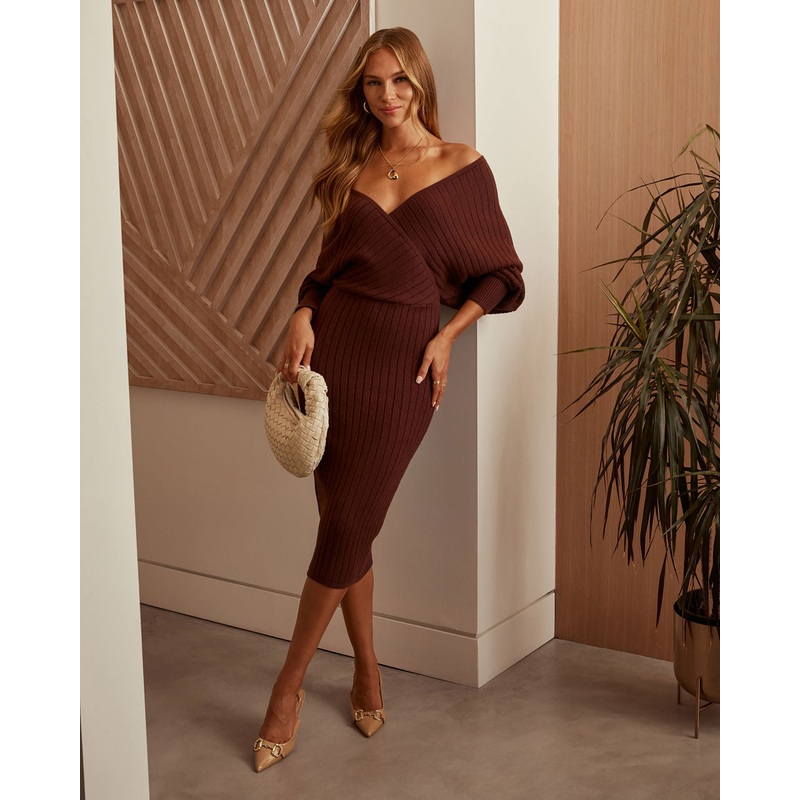 October Skies Bodycon Sweater Dress