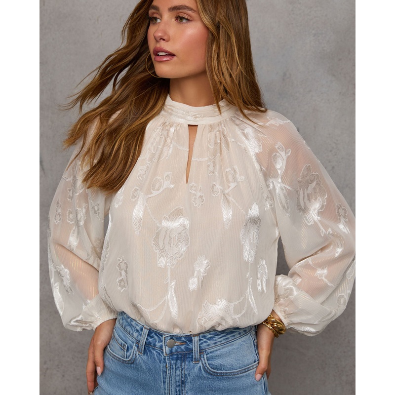 With You Satin Blouse|Cream|XS|S|M|L|XL