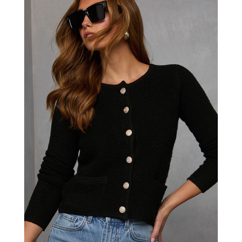 Chosen Feels Knit Cardigan|Black|Taupe|S|M|L|XS|XL